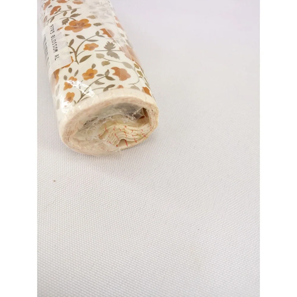 Vintage 80s 1983 Con-Tact‎ Shelf Liner Orange Blossom Floral 3yd x 18in